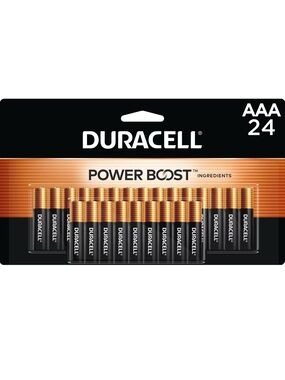 Duracell AAA Power Boost 24-Pack Batteries - Black & Copper